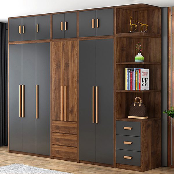 Tủ quần áo hiện đại cánh mở chạm trần WA29618 Tủ quần áo hiện đại cánh mở chạm trần WA29618