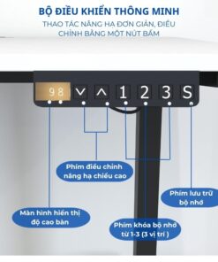 Bàn Thông Minh Nâng Hạ 1,4m Động Cơ Đơn ANETO AD29678 Bàn Thông Minh Nâng Hạ 1,4m Động Cơ Đơn ANETO AD29678 - Ảnh 4