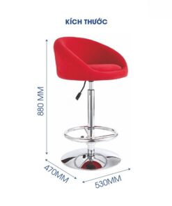 Ghế quầy bar nâng hạ sang trọng ANETO WF30840 - Ảnh 3