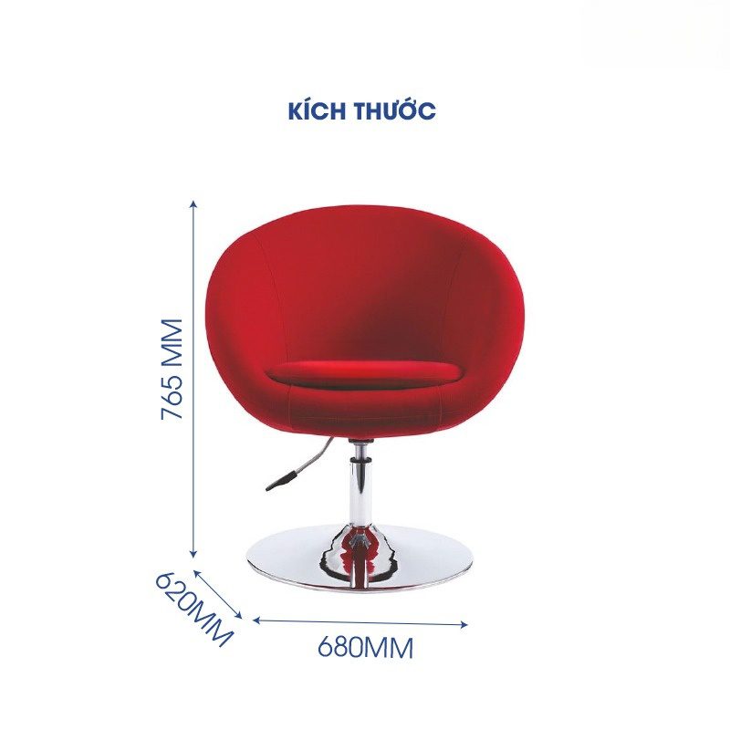 Ghế phòng chờ chân xoay bọc vải nỉ ANETO WS30987 - Ảnh 2