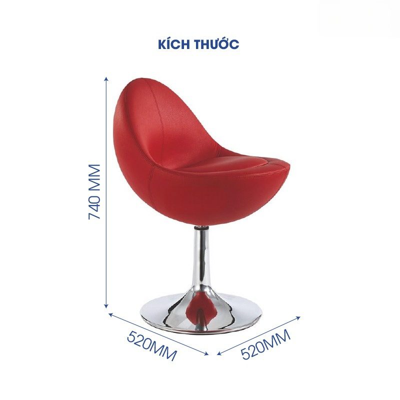 Ghế phòng chờ chân xoay bọc nhung cao cấp ANETO WS30983 Ghế phòng chờ chân xoay bọc nhung cao cấp ANETO WS30983 - Ảnh 2