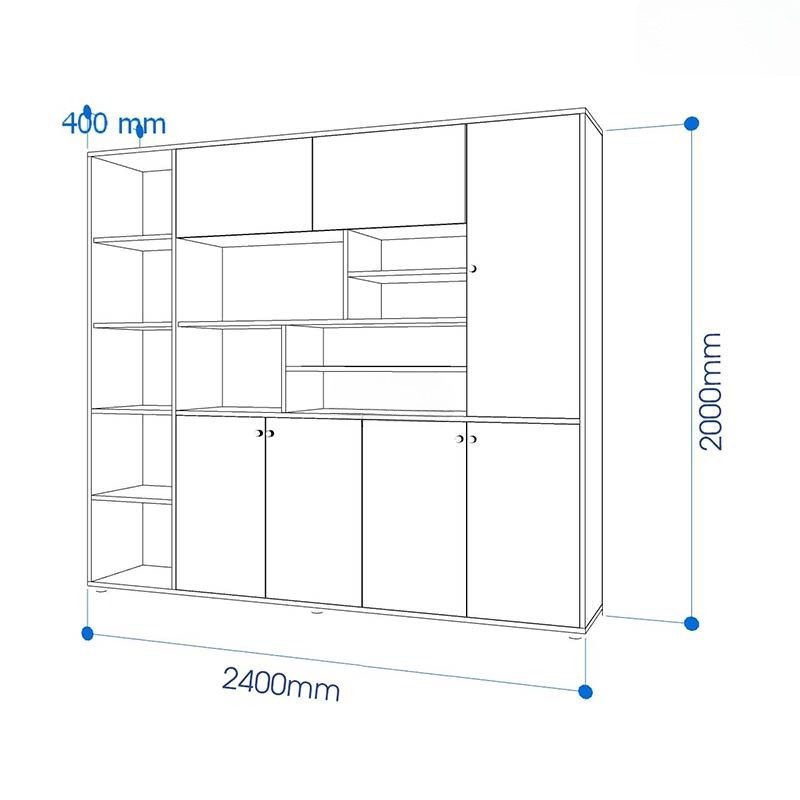 Tủ tài liệu gỗ Melamine đứng OC32770 Tủ tài liệu gỗ Melamine đứng OC32770 - Ảnh 7