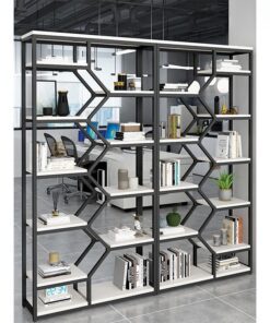 Kệ trang trí sắt đen trắng đa năng KD33244