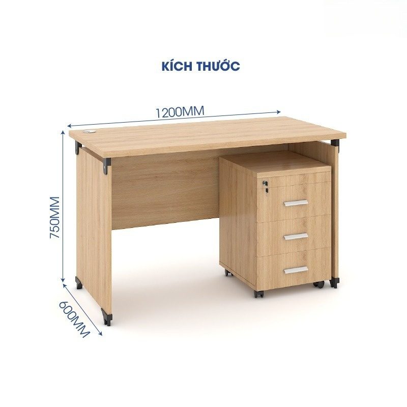 Bàn làm việc văn phòng 1m2 ANETO WK33531 Bàn làm việc văn phòng 1m2 ANETO WK33531