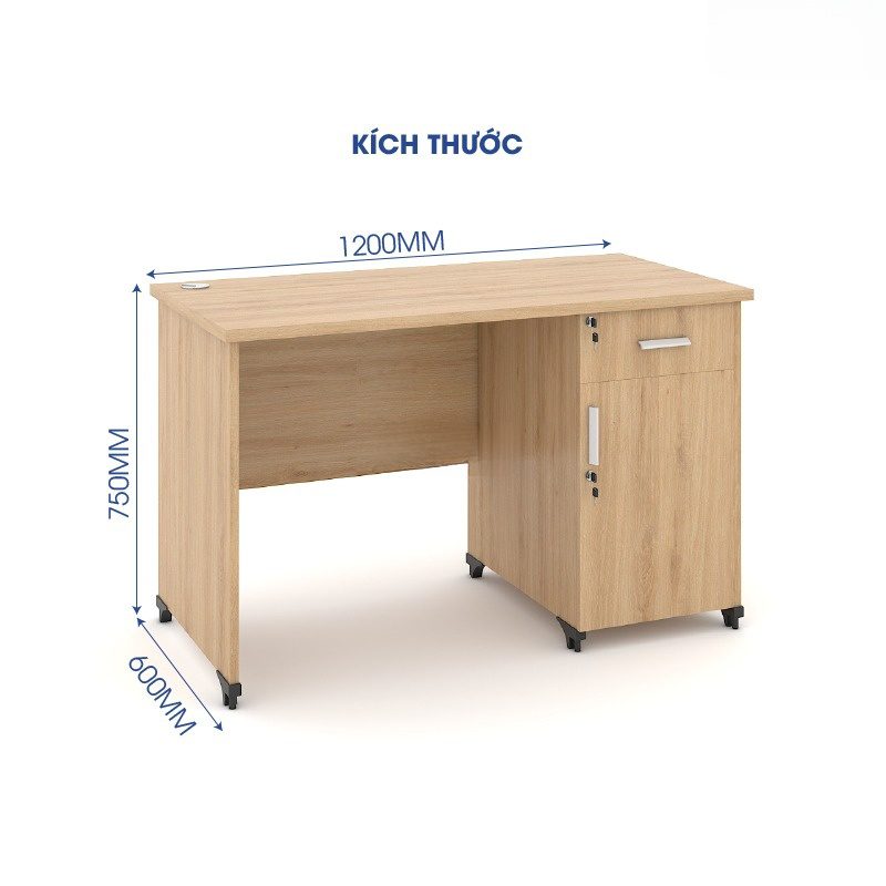 Bàn làm việc văn phòng 1m2 WK33594 Bàn văn phòng Classic 1m2 CL12HS - SP3