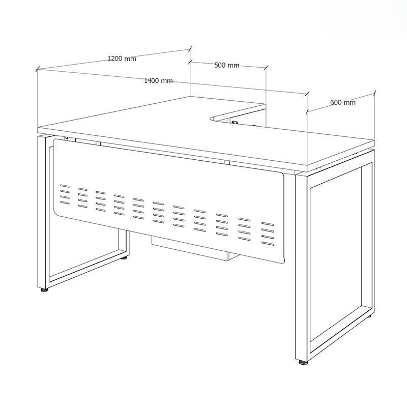 Bàn làm việc văn phòng 1m4 ANETO WK33836 Bàn làm việc văn phòng 1m4 ANETO WK33836 - Ảnh 9