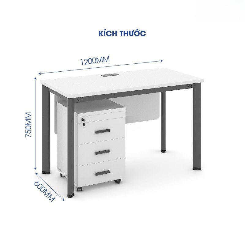 Bàn làm việc văn phòng 1m2 WK34108 Bàn làm việc văn phòng 1m2 WK34108 - Ảnh 5