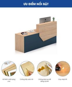 Quầy lễ tân hiện đại cao cấp RT34328 Quầy lễ tân hiện đại cao cấp RT34328 - Ảnh 3