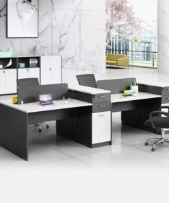 Cụm bàn làm việc 4 người hiện đại ANETO WC34473