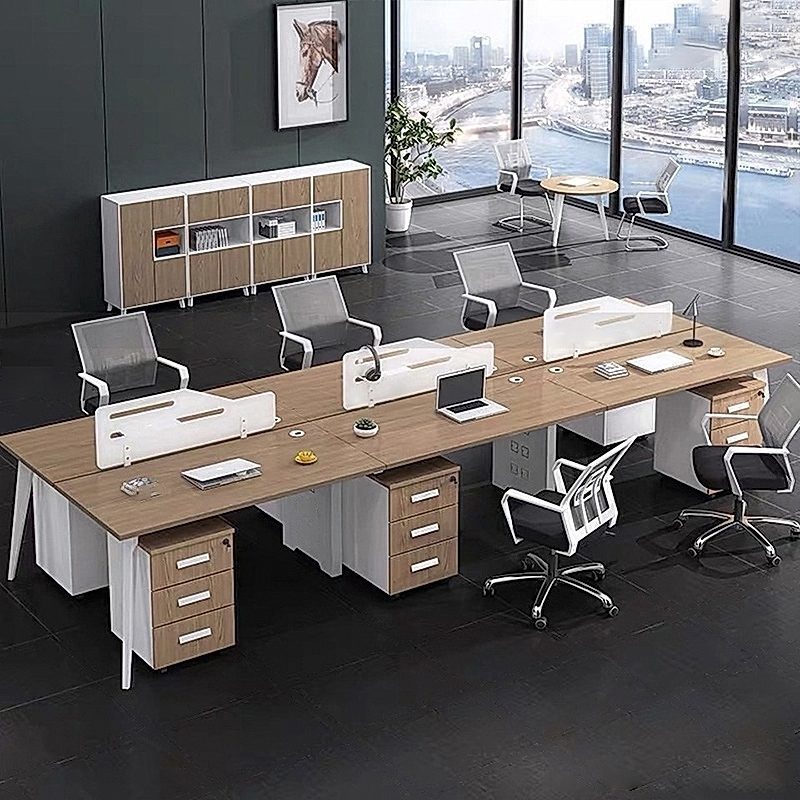 Cụm bàn làm việc 6 người hiện đại W634702 Cụm bàn làm việc 6 người hiện đại W634702