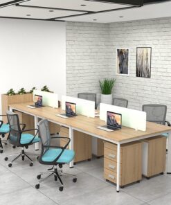 Cụm bàn làm việc 6 người 3m6 ANETO W634685 - Ảnh 2