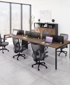 Cụm bàn làm việc 6 người hiện đại W634735