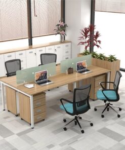 Cụm bàn làm việc 4 người cao cấp W434822 Cụm bàn làm việc 4 người cao cấp W434822 - Ảnh 2