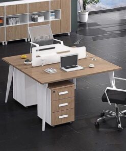 Cụm bàn làm việc 4 người hiện đại W434813 - Ảnh 2