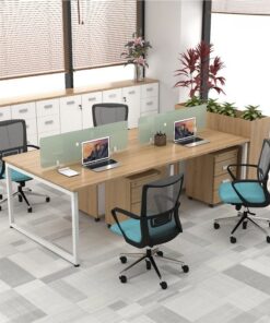 Cụm bàn làm việc 4 người W434893 - Ảnh 2