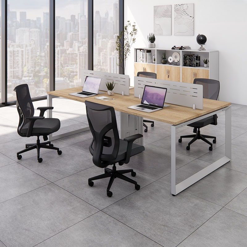 Cụm Bàn Làm Việc Hiện Đại 2m4 cho 4 người W434871 Cụm Bàn Làm Việc Hiện Đại 2m4 cho 4 người W434871