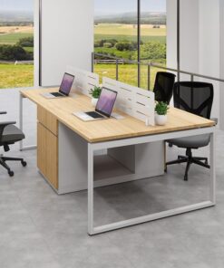 Cụm Bàn Làm Việc 4 Người 2m4 W434882 - Ảnh 8