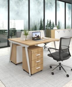 Cụm Bàn Làm Việc 2 Người Chân Tròn W234963