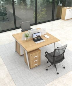 Cụm Bàn Làm Việc 2 Người Chân Tròn W234963 Cụm Bàn Làm Việc 2 Người Chân Tròn W234963 - Ảnh 3