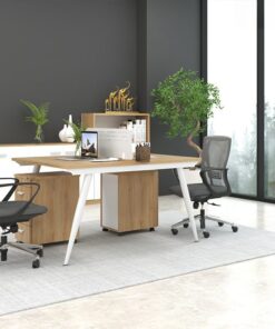 Cụm Bàn Làm Việc 2 Người Chân Tròn W234963 Cụm Bàn Làm Việc 2 Người Chân Tròn W234963 - Ảnh 4