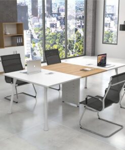 Bàn họp hiện đại 2m4 khung thép MT35231
