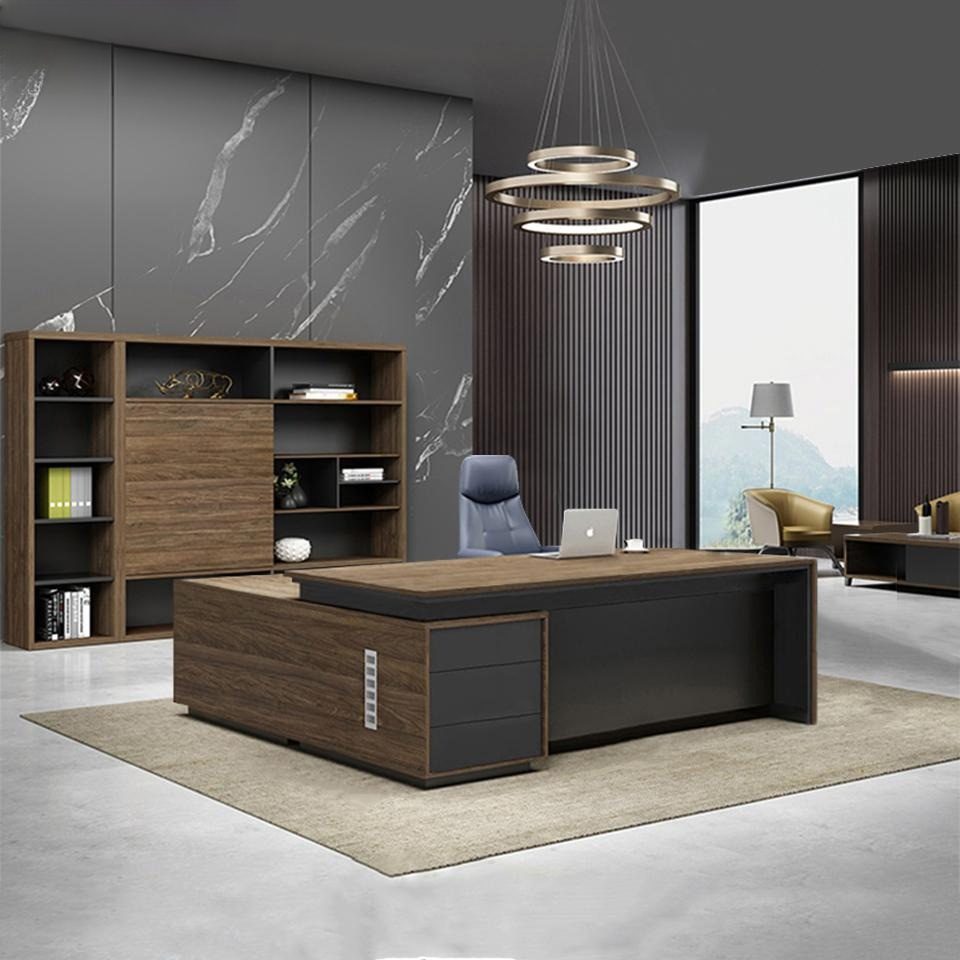 Bàn Giám Đốc Mặt Gỗ Laminate Cao Cấp PD35664 Bàn Giám Đốc Mặt Gỗ Laminate Cao Cấp PD35664