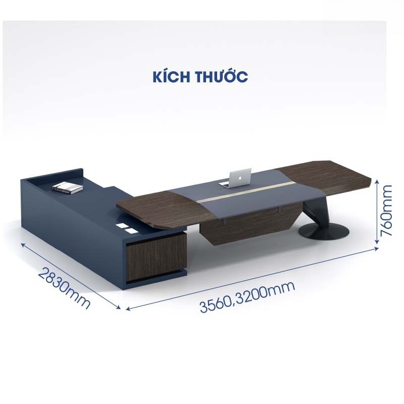 Bàn Giám Đốc Cao Cấp 3m2 MS36133 - Ảnh 3