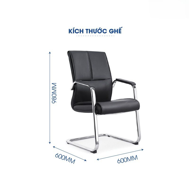 Ghế quỳ văn phòng da cao cấp KQ36738 Ghế quỳ văn phòng da cao cấp KQ36738 góc nghiêng