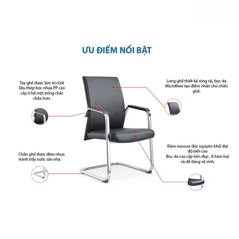 Ghế chân quỳ da cao cấp KQ36719 - Ảnh 3