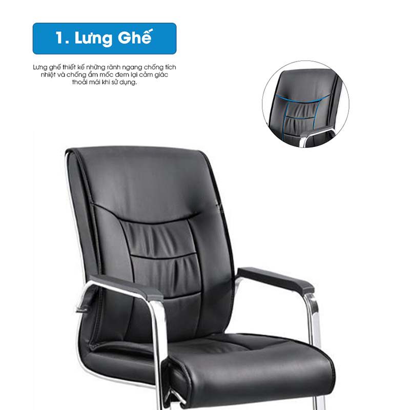 Ghế chân quỳ văn phòng da cao cấp KQ37041 Ghế chân quỳ văn phòng da cao cấp KQ37041