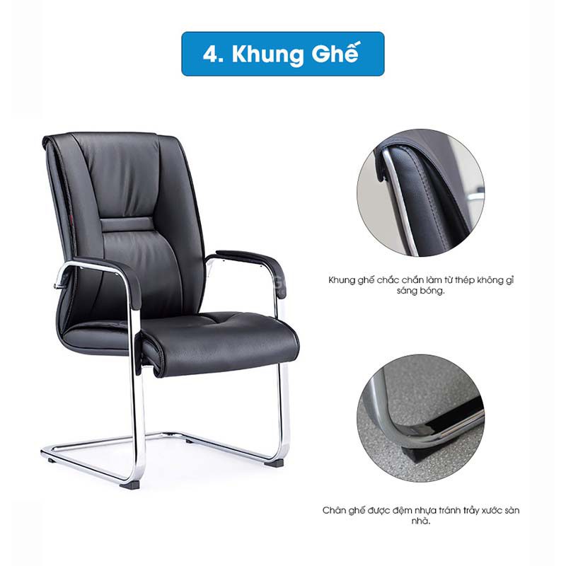 Ghế chân quỳ da cao cấp KQ37067 Ghế chân quỳ da cao cấp KQ37067 - Ảnh 7