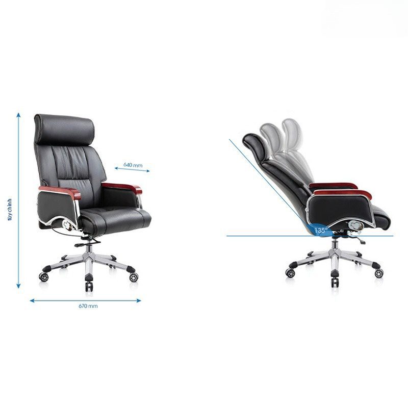 Ghế lãnh đạo da cao cấp ANETO LO37148 - Ảnh 3