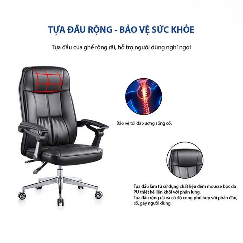Ghế giám đốc xoay cao cấp LO37132 - Ảnh 3