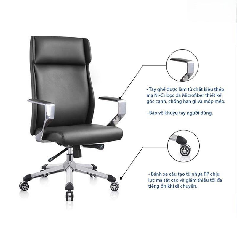 Ghế xoay da văn phòng cao cấp LO37162 - Ảnh 2
