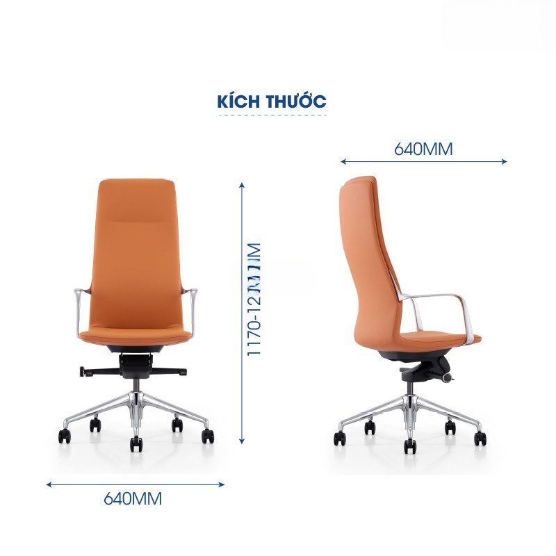 Ghế xoay văn phòng da LO37231 - Ảnh 6