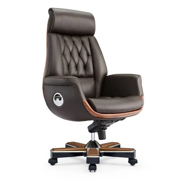 Ghế giám đốc bọc da Ý sang trọng LD37427