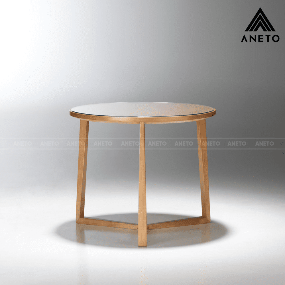 Bàn Cà Phê Gỗ Óc Chó Curio Hiện Đại BC38448