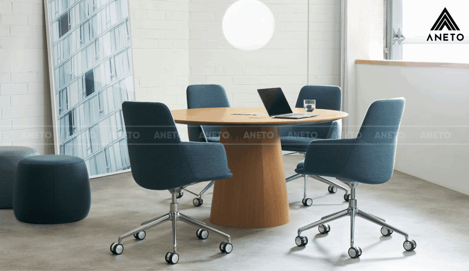Bàn Họp Gỗ Cao Cấp Anza Bàn Họp Gỗ Cao Cấp Anza - Ảnh 11