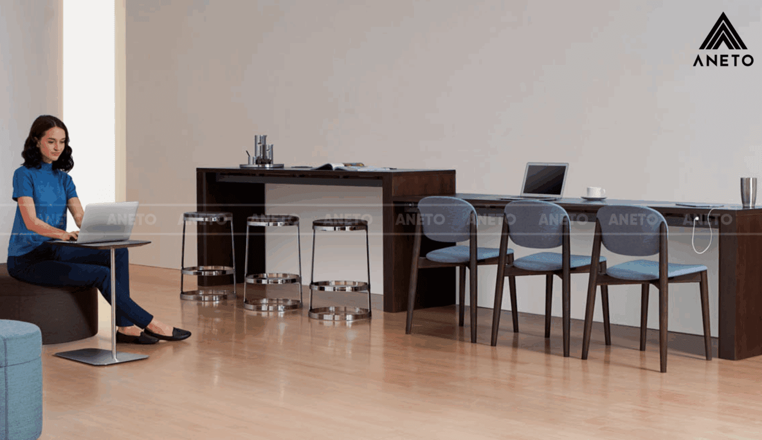 Bàn Họp Gỗ Cao Cấp BluePrint Block Bàn Họp Gỗ Cao Cấp BluePrint Block - Ảnh 25