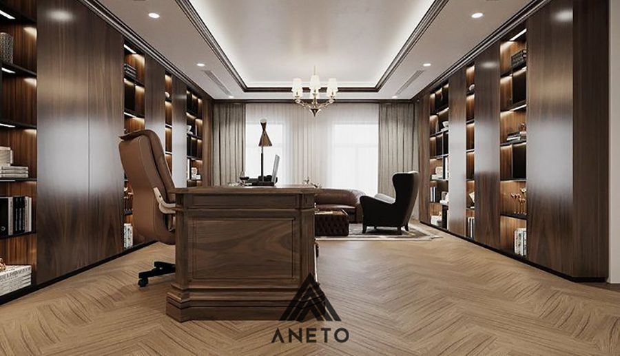 Mẫu Concepts Phòng Làm Việc Giám Đốc Quyền Lực