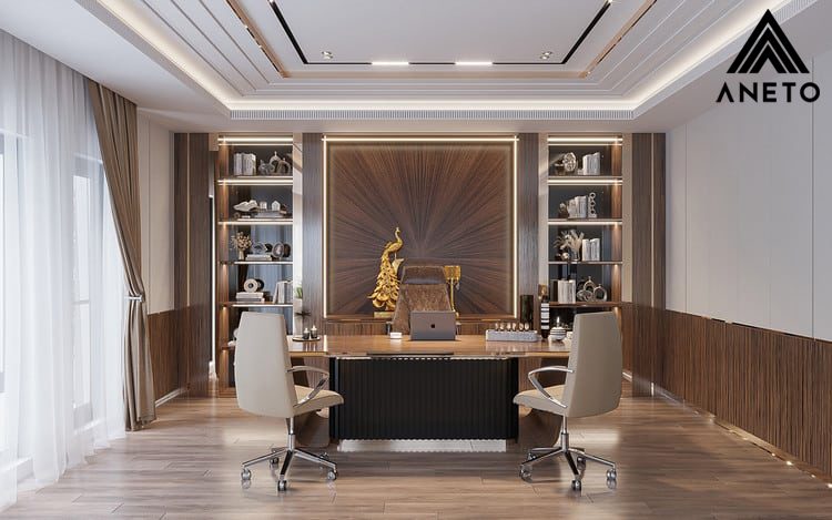Mẫu Concepts Phòng Làm Việc Giám Đốc Quyền Lực
