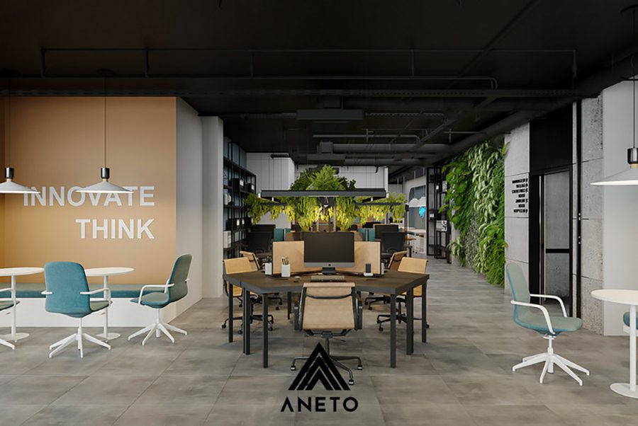 Thiết kế văn phòng diện tích 100m2 tối ưu không gian