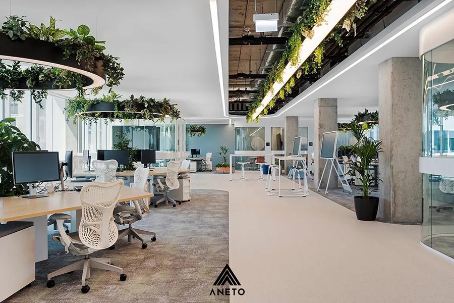 Cách thiết kế văn phòng 70m2 ấn tượng và đẹp Cách thiết kế văn phòng 70m2 ấn tượng và đẹp