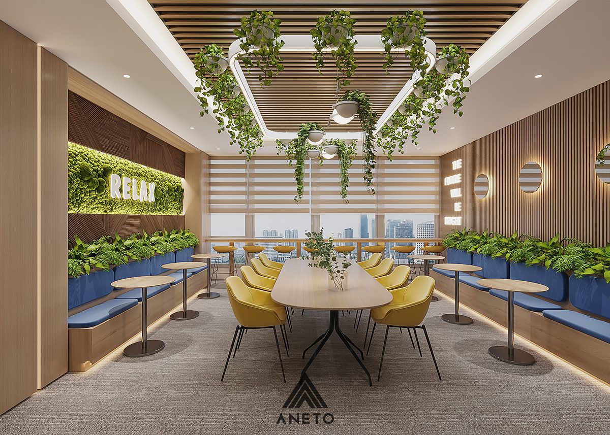 Phòng Pantry – “Vũ Khí Bí Mật” Nâng Tầm Văn Phòng Hiện Đại