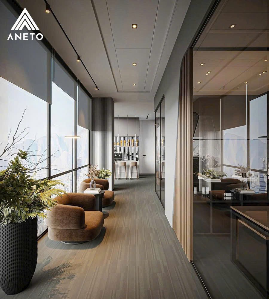 Thiết kế văn phòng làm việc – giao dịch 90m² Thiết kế văn phòng làm việc – giao dịch 90m²
