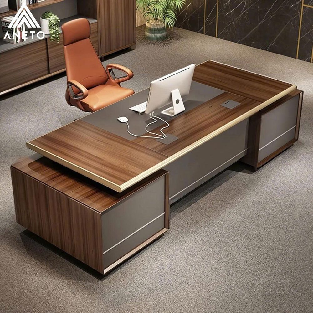 TOP mẫu bàn giám đốc mới nhất 2025 khiến giới tinh hoa cũng phải “ghen tị”