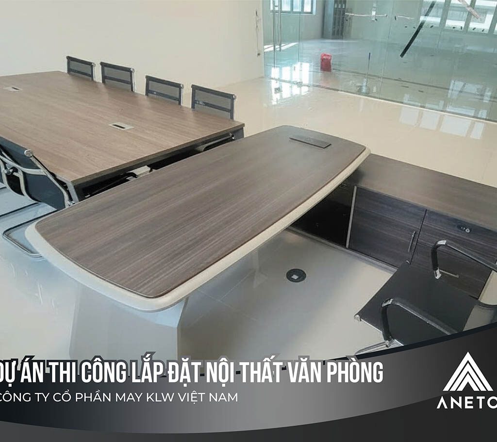 Dự án lắp đặt nội thất văn phòng Công ty Cổ phần May KLW Việt Nam