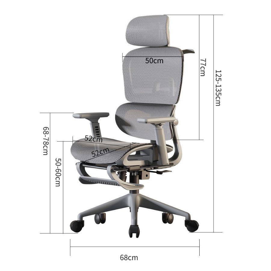 Ghế Công Thái Học Lưới ANETO Cao Cấp UNK1044150 Ghế Công Thái Học Lưới ANETO Cao Cấp UNK1044150 - Ảnh 4