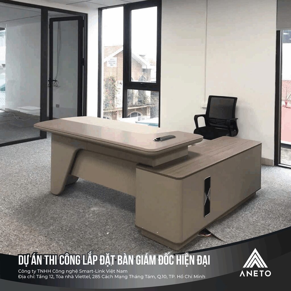 Dự án lắp đặt bàn giám đốc nhập khẩu tại TP. Hồ Chí Minh