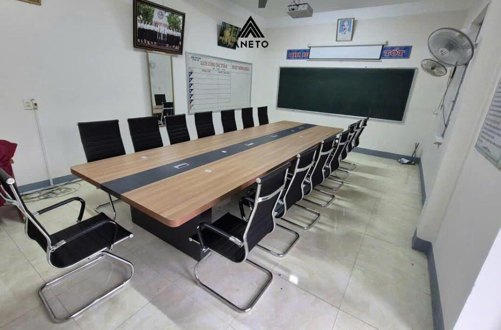 Dự án lắp đặt nội thất bàn ghế phòng họp Trường THPT Kỳ Anh – Hà Tĩnh
